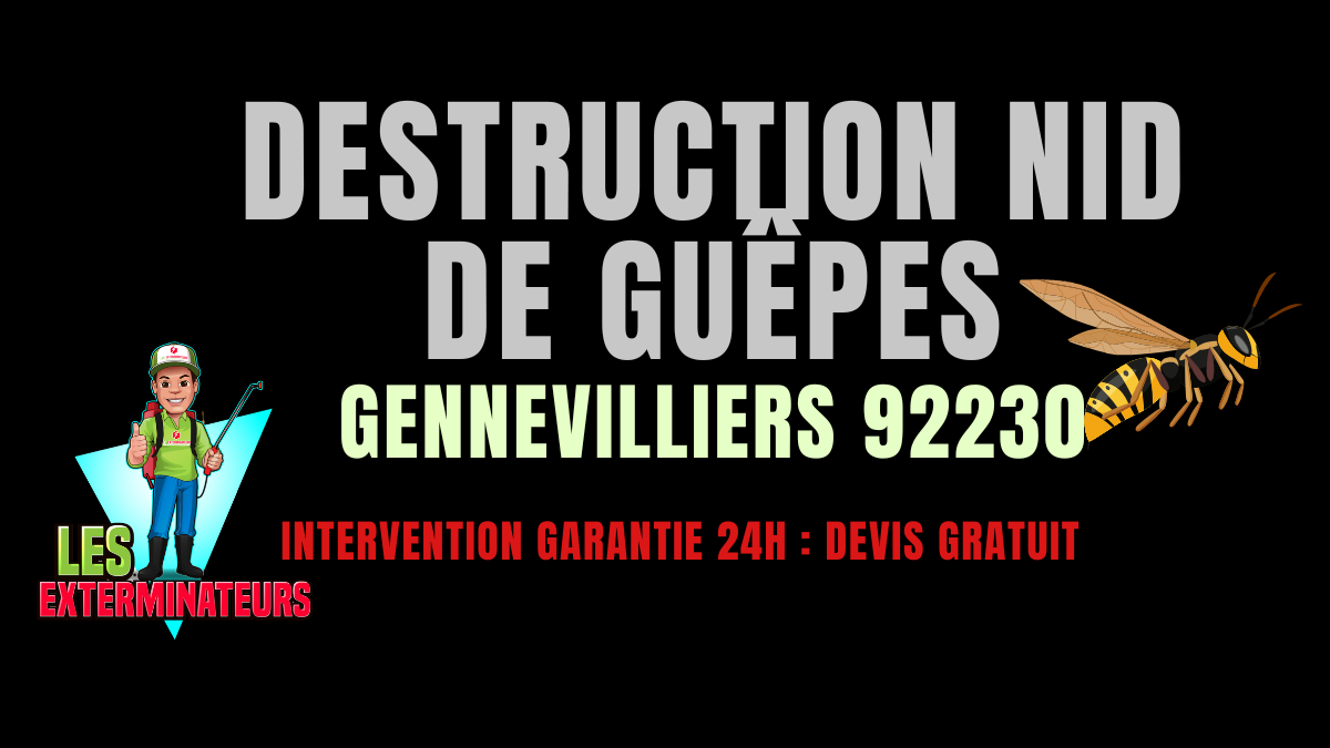 Nid de guêpes Gennevilliers