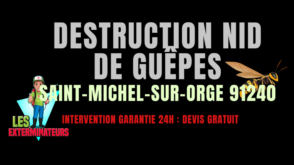 nid de guêpes à Saint-Michel-sur-Orge