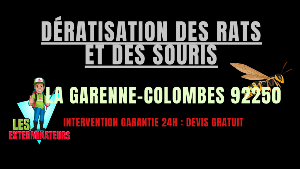 Dératisation des rats et des souris La Garenne-Colombes