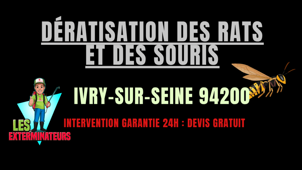 Dératisation des rats et des souris Ivry-sur-Seine