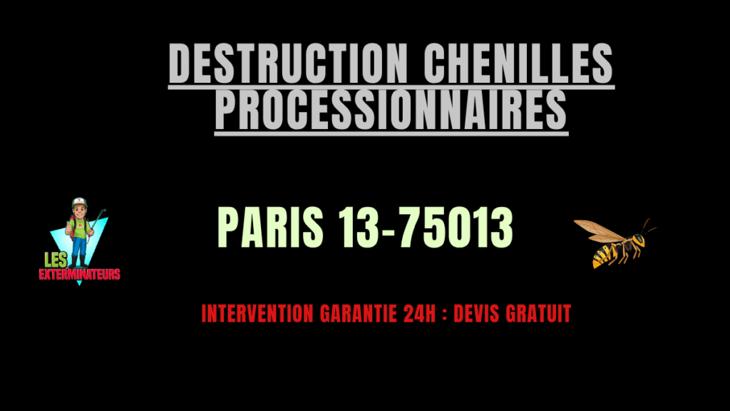 chenilles processionnaires paris 13