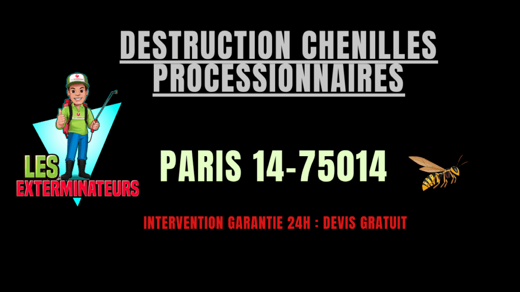 chenilles processionnaires paris 14