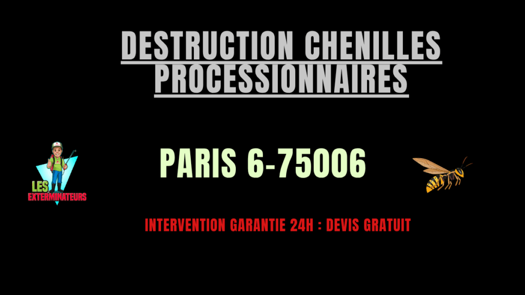 chenilles processionnaires paris 6