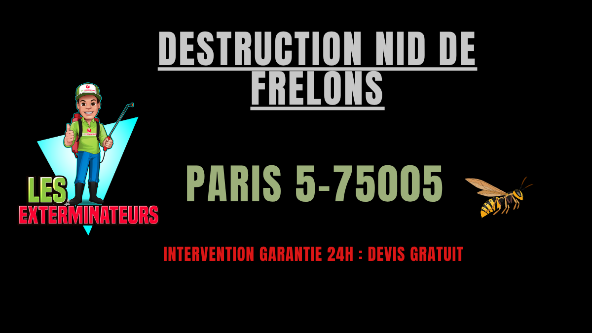 destruction nid de frelons paris 5