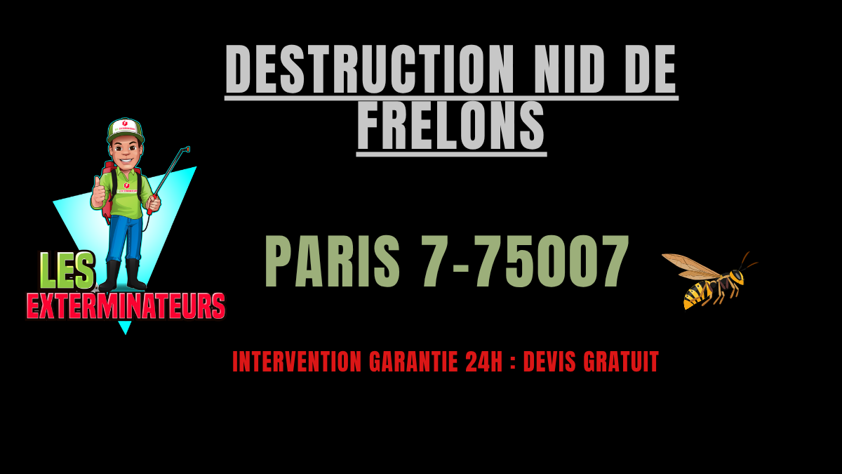 destruction nid de frelons paris 7