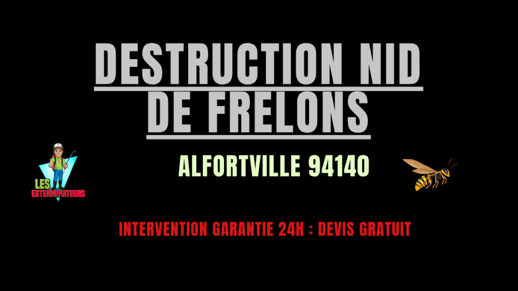 Destruction nid de frelons Alfortville