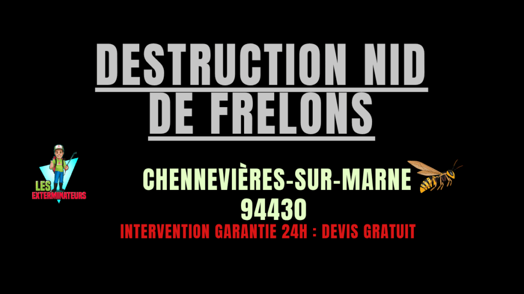 nid de frelons Chennevières-sur-Marne