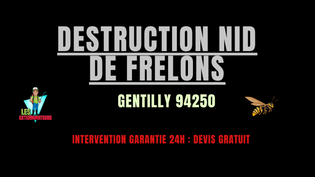 Destruction nid de frelons Gentilly