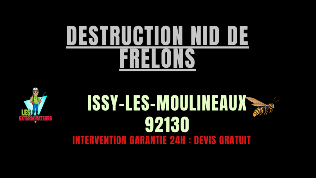 Destruction nid de frelons Issy-les-Moulineaux