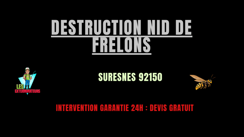 Destruction nid de frelons Suresnes