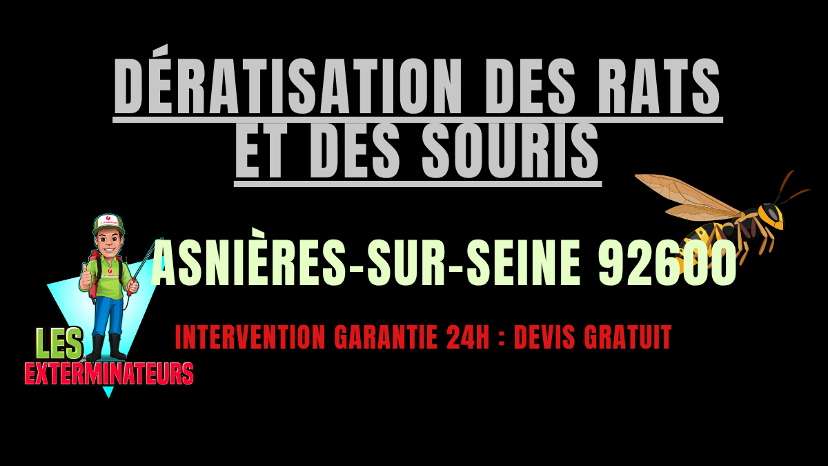 Dératisation des rats et des souris Asnières-sur-Seine