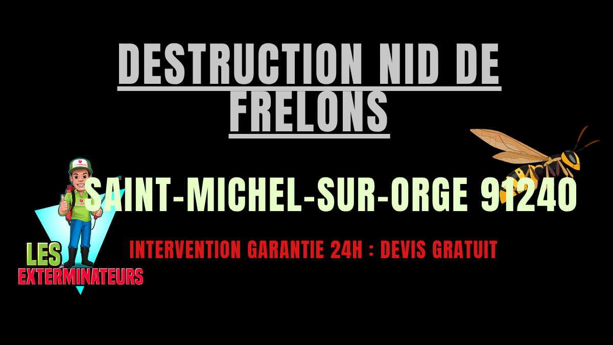 Destruction nid de frelons Saint-Michel-sur-Orge